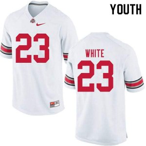 NCAA Ohio State Buckeyes Youth #23 De'Shawn White White Nike Football College Jersey ACC1445OY